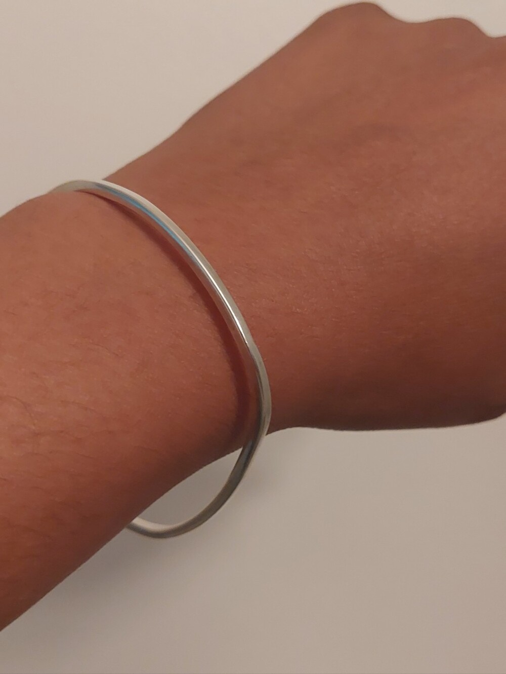 Classic Sterling Silver Women's Bangle Bracelet